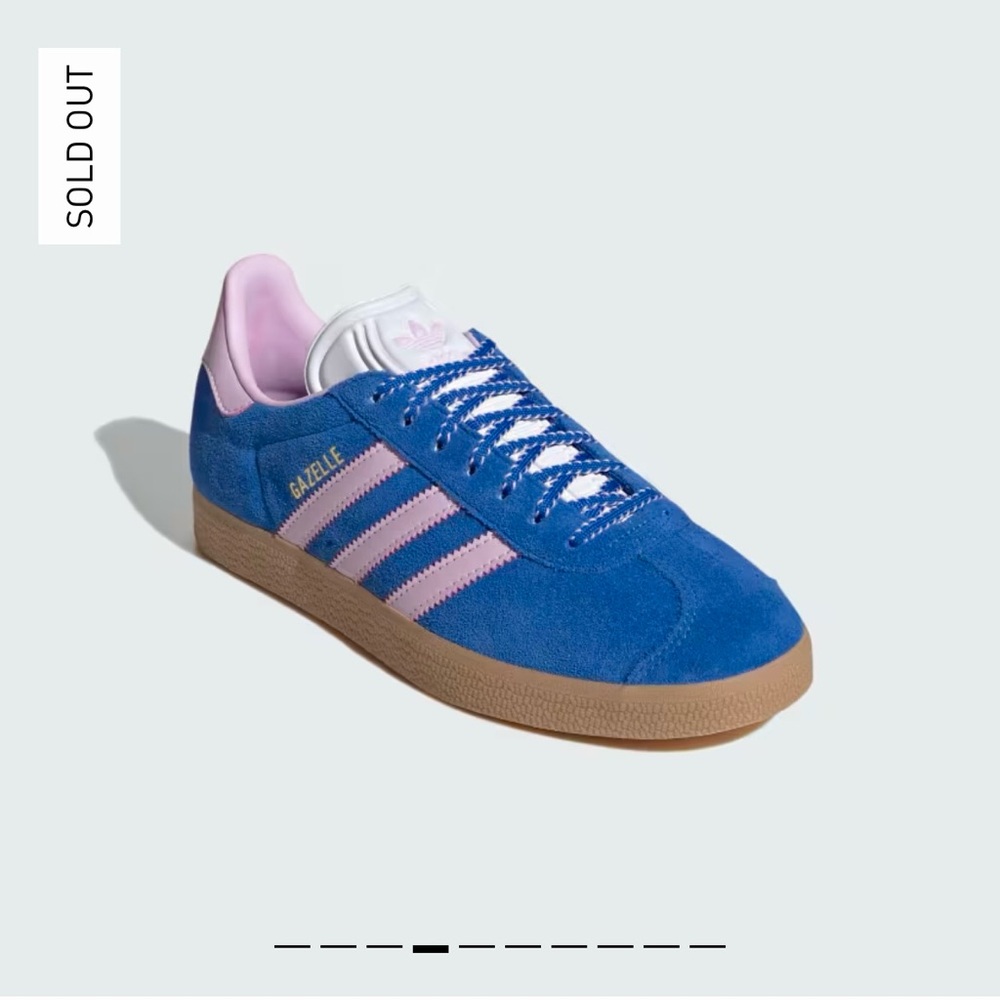 ✨NWT✨ Adidas Gazelle Sneakers, blue and pink - Picture 2 of 8